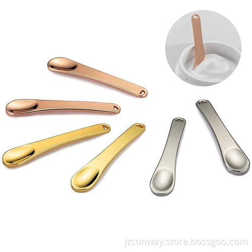 Rose gold Facial Eye Cream Makeup Spoon Makeup Shovel Small Metal Mini Cosmetic Spatula